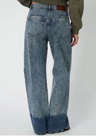 STELLA NOVA Scallop Edge Pants - Denim Blue