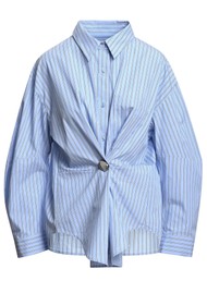 ESSENTIEL ANTWERP Kreative Shirt - Azure Affair