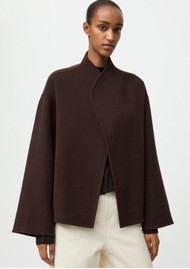 SOFT GOAT Short Wool Blend Jacket - Mocha