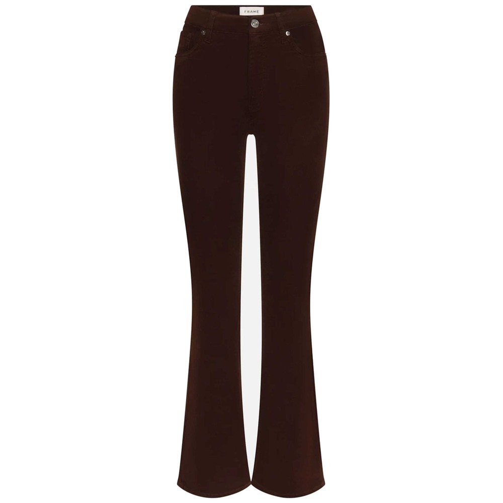 Frame Denim The Reboot Corduroy High Rise Bootcut Jeans - Espresso