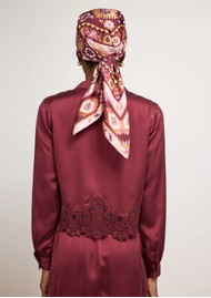 HAYLEY MENZIES Lola Silk Shirt - Burgundy