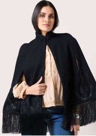 SCARLETT POPPIES Vilda Cape - Onyx Black