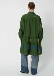 STELLA NOVA Small Embroidery Dress - Green Leaf