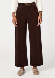 Paige Denim Arellia Ankle Barrel Leg Jean - Marula Brown Corduroy