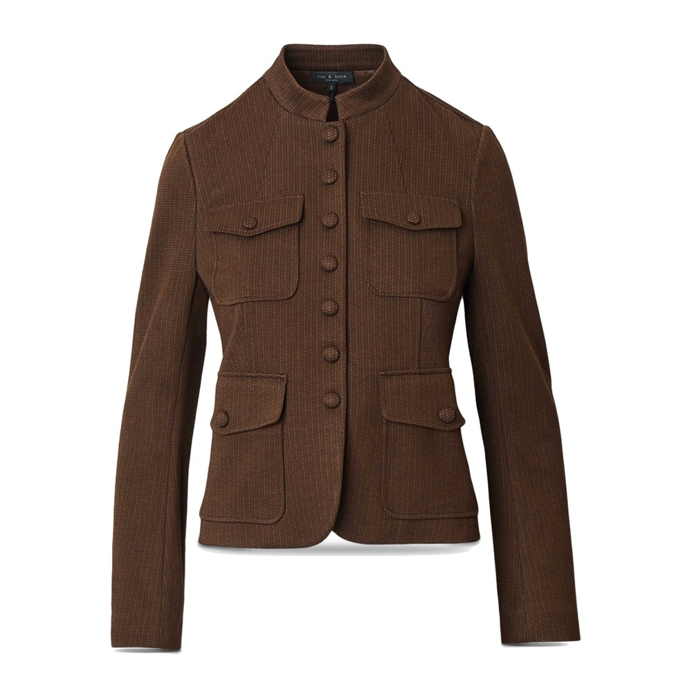 RAG & BONE Mercer Ponte Jacquard Blazer - Brown