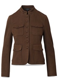 RAG & BONE Mercer Ponte Jacquard Blazer - Brown