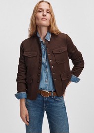 RAG & BONE Mercer Ponte Jacquard Blazer - Brown
