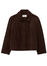 Ba&sh Milas Suede Jacket - Chocolate