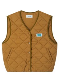American Vintage Yup Quilted Gilet - Macadamia