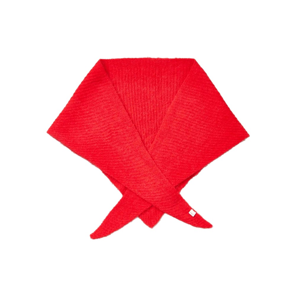 Becksondergaard Alpaca Wool Triangle Scarf - Salsa Red