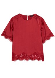 Rails Sonora Short Sleeve Top - Crimson