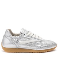 D.A.T.E Athleta Ballet Trainer - Laminated Silver