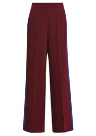 ESSENTIEL ANTWERP Karmic Contrast Wide Leg Trousers - Wine Not