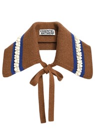 ESSENTIEL ANTWERP Kio Knitted Embellished Collar - Wine Not