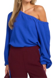 ESSENTIEL ANTWERP Kapybara Drawstring Neckline Top - Indigo Ink