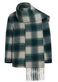 VARLEY Alderton Check Scarf Coat - Ponderosa Pine
