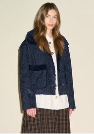 SAMDI Johanna Reversible Coat - Navy