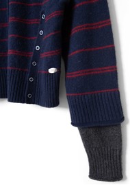 DAMSON MADDER Franny Double Layer Cardigan - Navy