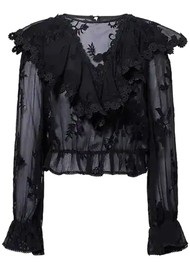 Paige Denim Akari Silk Blouse - Black