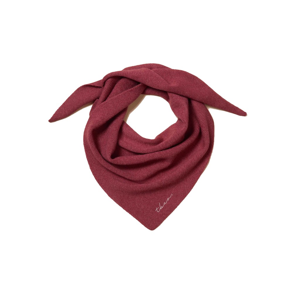 TBCO Merino Wool Triangle Scarf - Rust