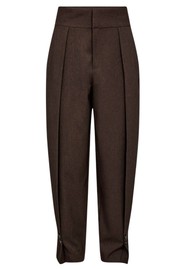 HAUTE LAMITIE Zeppe Pleat Trouser - Mocca Melange