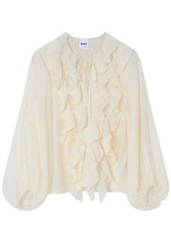 Day Birger et Mikkelsen Frey Ruffle Blouse - Jetstream