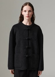 Day Birger et Mikkelsen Sia Wool Coat - Dark Grey Melange