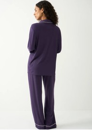 STRIPE & STARE Long PJ Set - Night Fog