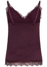 Rosemunde RWBridget Sleeveless Lace Strap Top - Windsor Wine