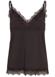 Rosemunde RWBridget Sleeveless Lace Strap Top - Mole