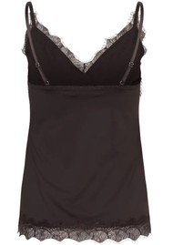 Rosemunde RWBridget Sleeveless Lace Strap Top - Mole