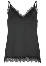 Rosemunde RWBridget Sleeveless Lace Strap Top - Black