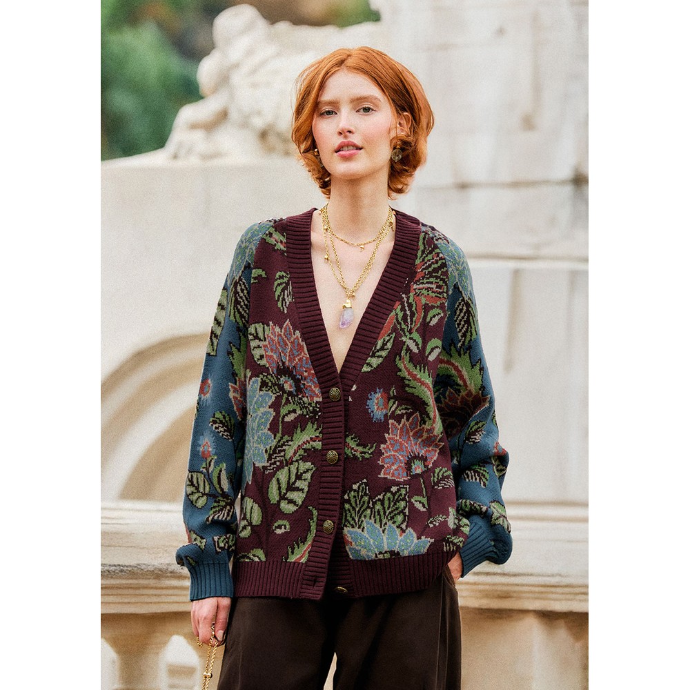 FARM RIO Mixed Delhi Floral Cardigan - Multi