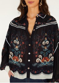 FARM RIO Nikita Blouse - Winter Black