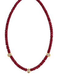 BY ALONA Lucie Necklace - Red Jade