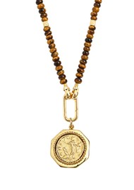 BY ALONA Indra Salus Pendant Necklace - Tigers Eye