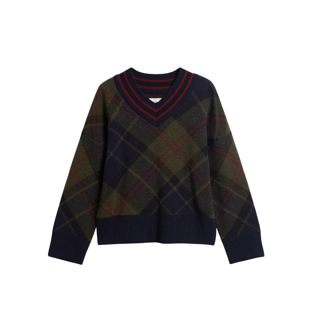 BARBOUR Shae Knitted Jumper - Shadow Tartan