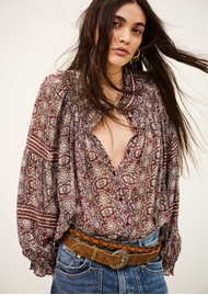 Ba&sh Denna Blouse - Burgundy
