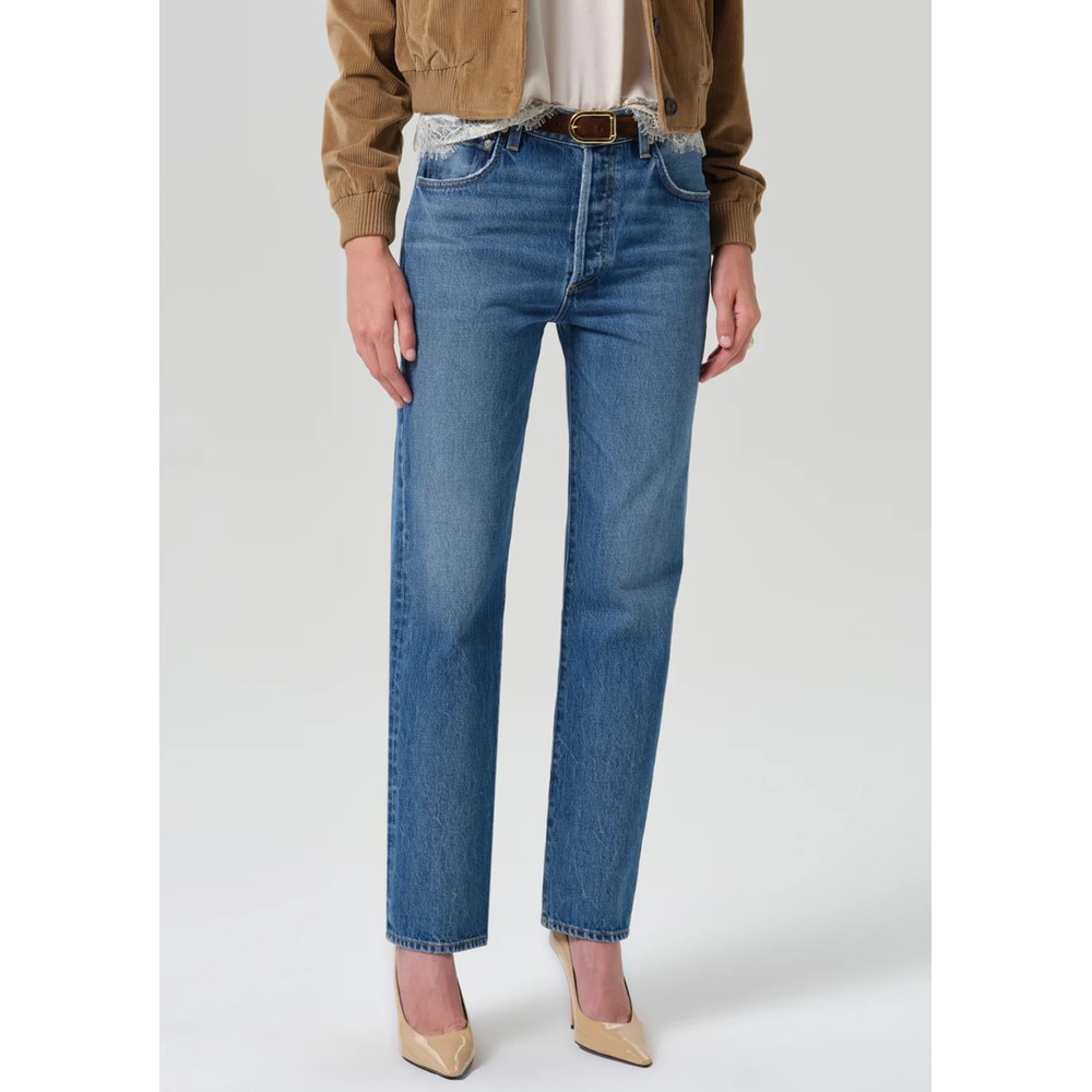 CITIZENS OF HUMANITY 90s French High Rise Straight Leg Jeans - Pastis