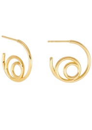 RACHEL JACKSON Small Swirl Hoop Earrings - Gold