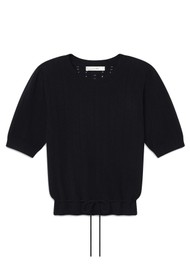 Frame Denim Cashmere Charm Sweater - Navy