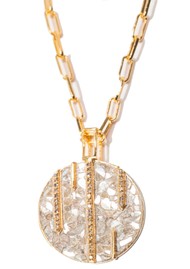 SHANA GULATI Riffa Medium Necklace - Gold
