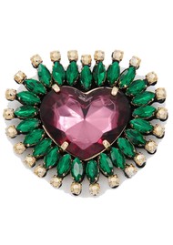 ESSENTIEL ANTWERP Koeur2 Brooch - Forest Whisper