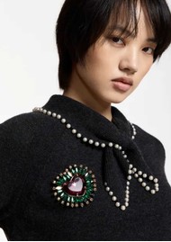 ESSENTIEL ANTWERP Koeur2 Brooch - Forest Whisper