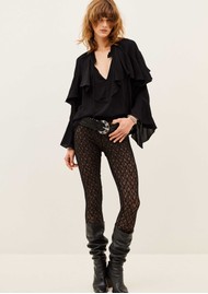 Ba&sh Betty Ruffle Blouse - Black