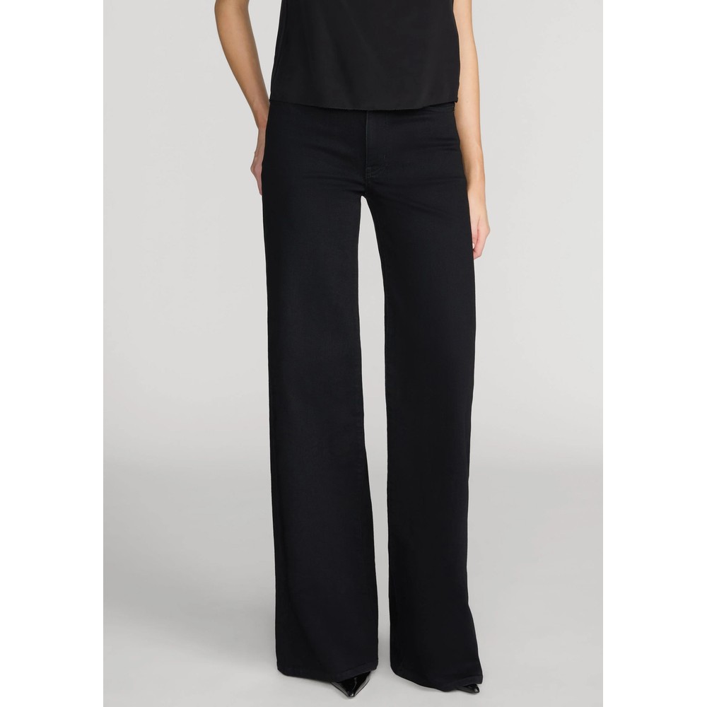 Frame Denim The Palace Wide Flare 34" Jean - Black