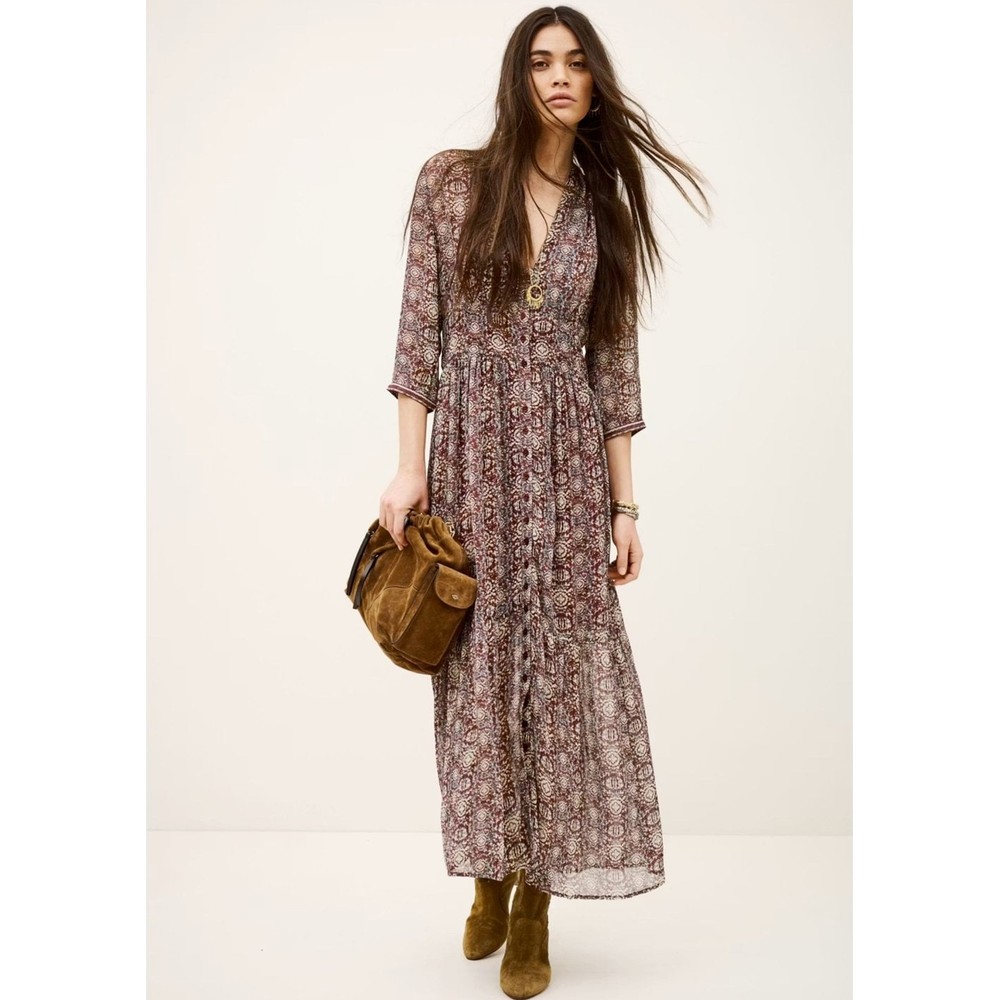 Ba&sh Dazzle Dress - Burgundy