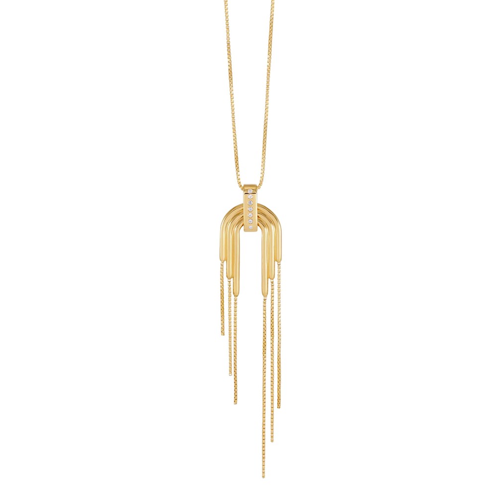 RACHEL JACKSON Into The Groove Tassel Necklace - Gold