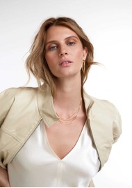 RACHEL JACKSON Into The Groove Drape Necklace - Gold