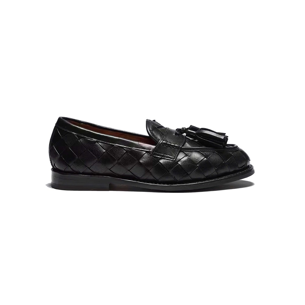 GRENSON Renee Woven Loafer - Black